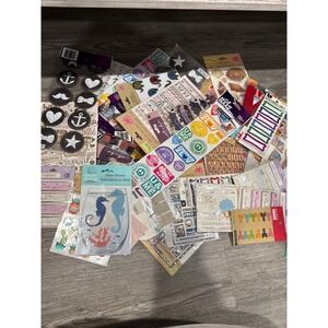 Bulk Sticker Scrapbooking Lot Mixed Brands Sticko‎ K&Company Shore Living Smash
